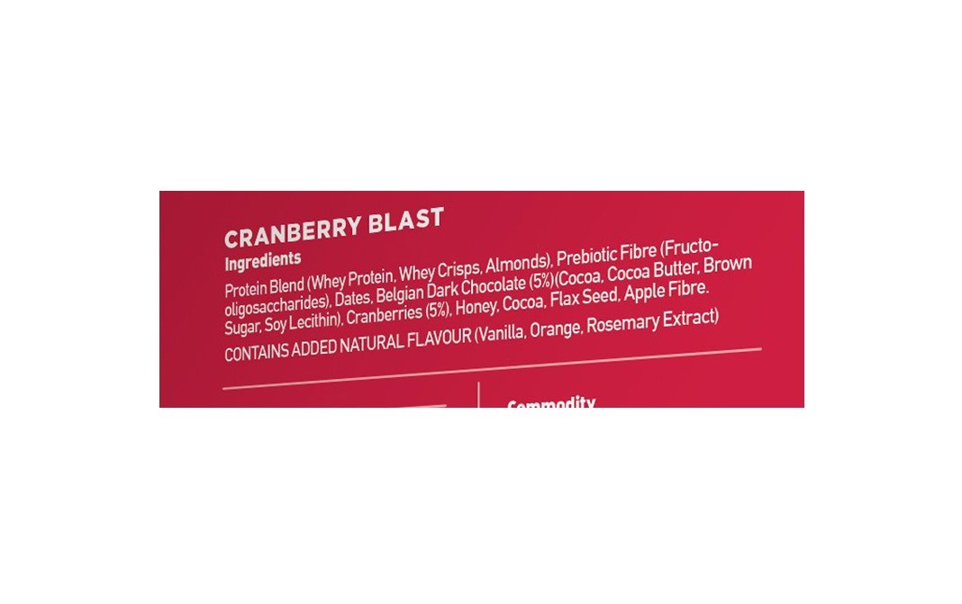 Yoga Bar 20G Protein Bar, Cranberry Blast   Pack  60 grams